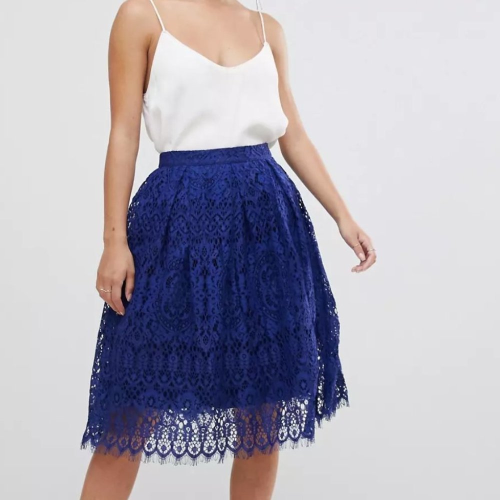 Asos Blue Lace Skirt